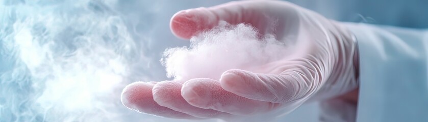 Cryotherapy procedure medical facility image of operation clinical environment close-up view innovative treatment technique