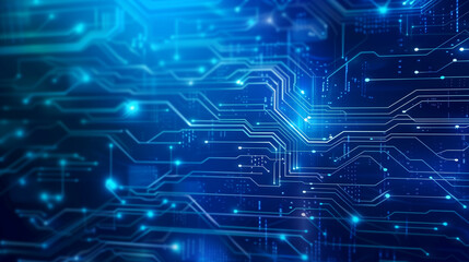 Obraz premium Blue technology background 