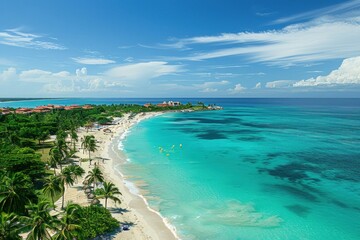 Aerial View of a Tropical Paradise