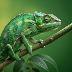 Fototapeta premium chameleon on a branch
