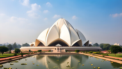 India's New Delhi is home to the Interfaith Bahai Lotus Temple. One of the world's most iconic representations of interfaith love and unity is the Lotus temple in New Delhi, India. It is also a popula