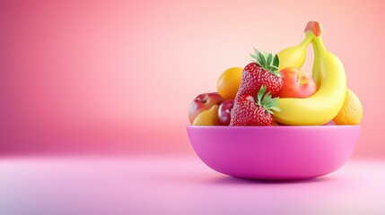 Fresh Fruit Bowl A Vibrant and Healthy Still Life