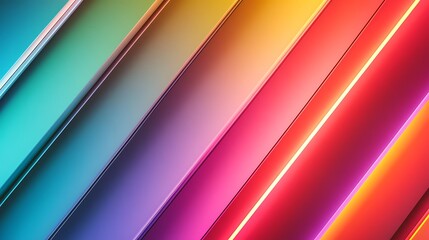 Fototapeta premium Abstract Diagonal Colorful Gradient Stripes Background