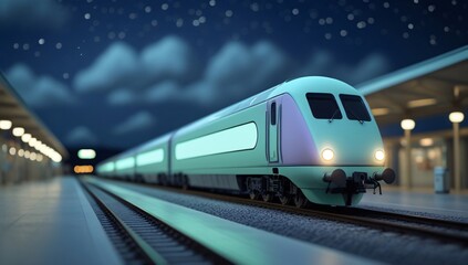 Naklejka premium train, model train, toy train, electric train, high speed train, pastel, focus, train scene, black, white, railroad tracks, station, train station, train, travel, tourism, leisure, 3d, toy, background