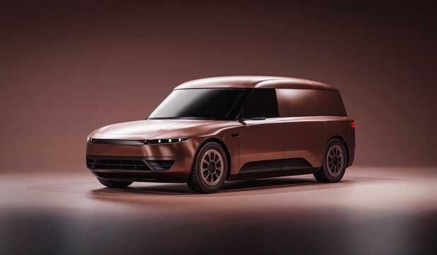 Electric Van Concept Colour of the year Mocha Mousse - Powered by Adobe