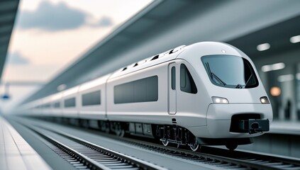 Naklejka premium train, model train, toy train, electric train, high speed train, pastel, focus, train scene, black, white, railroad tracks, station, train station, train, travel, tourism, leisure, 3d, toy, background