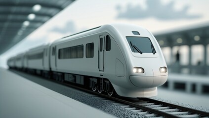 Fototapeta premium train, model train, toy train, electric train, high speed train, pastel, focus, train scene, black, white, railroad tracks, station, train station, train, travel, tourism, leisure, 3d, toy, background