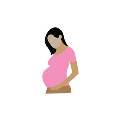 Pregnancy care linear icon. Prenatal period. Motherhood, parenthood. Expecting baby. Medical procedure. Thin line illustration. Contour symbol.