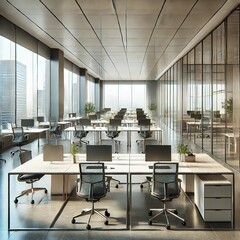 Modern Empty Office &ndash; Minimalist and Professional Interior