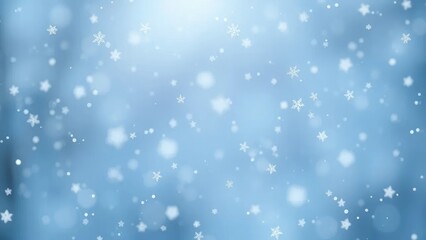 Fototapeta premium Delicate snowflakes start falling from the sky - Snowflake, Soft, Light, White