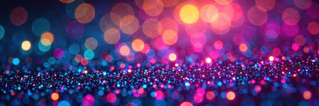 Glittering tiles add an extra layer of shimmer to the multicolor disco lights mosaic background, glittering, mosaic