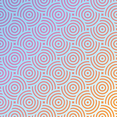 Seamless Geometric Circle Pattern Background – Colorful Abstract Vector Design