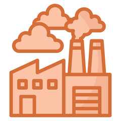 Factory With Smoke Icon © amsyar
