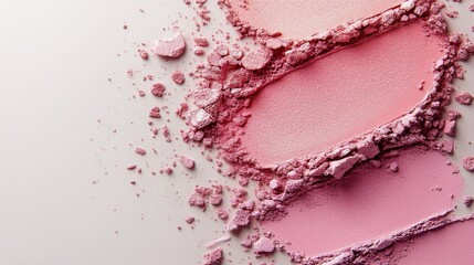 Beauty application technique with blush on skin close up showing makeup artistry