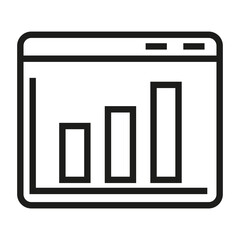 financial databas vector icon