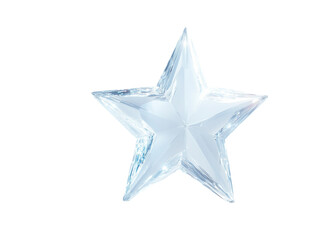 Obraz premium 3d rendered star shape with transparent background