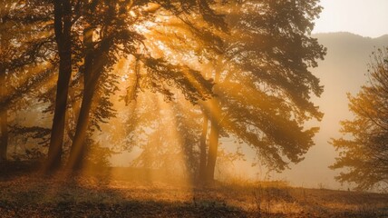 Obraz premium autumn in the forest