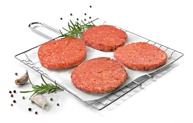 Hamburgery z ziołami przygotowane na grill