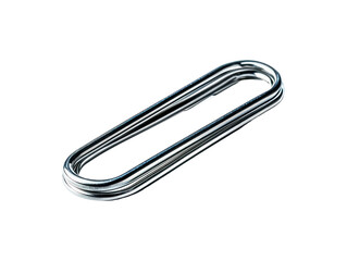 The image features stacked, shiny metal rings casting shadows, set diagonally against a transparent background.