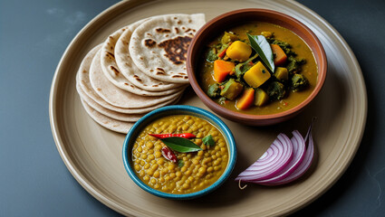 Indian roti background