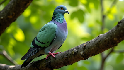 Fototapeta premium The World of Pigeons: Facts, Breeds, and Habits