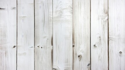 Fototapeta premium Rustic white wooden planks with natural texture and grain patterns