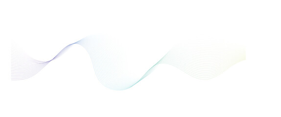 Abstract blue background with technology business wave lines. Digital future technology concept wave curve lines. Frequency sound wave line background. Science, banner, business, poster, template