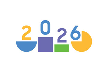 Unique Happy New Year 2026 Design Template, Banner Design, Greeting Card design.