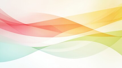 Colorful abstract gradient waves in pastel tones on light background