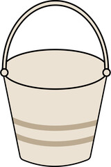 metal water bucket garden equipment 