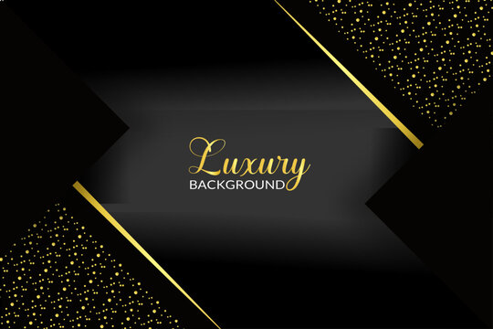 Elegant abstract design featuring golden lines on a sleek black background. 