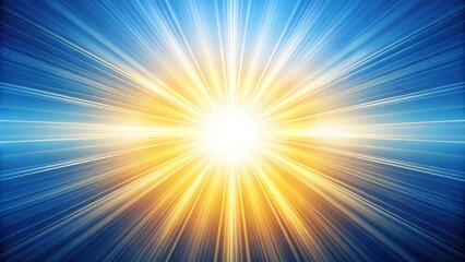 Abstract Light Burst on White Background