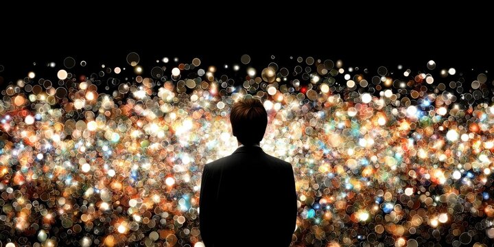 A virtual marketplace where futuristic NFT art is displayed as interactive holograms.