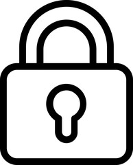 Line style icon related to security, padlock, key, lock, safety, security icon