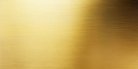 Fototapeta premium Bright golden metallic surface with brushed texture