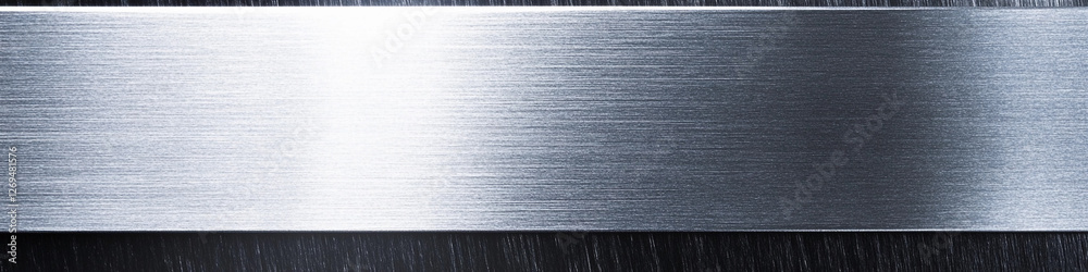 Poster Metallic surface with reflective texture and fine lines