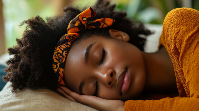 Enjoying a peaceful moment on National Napping Day with cozy surroundings and a joyful spirit in a serene setting