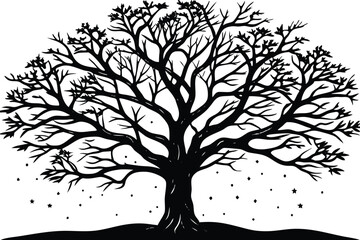 Obraz premium tree with sprawling branches A.eps