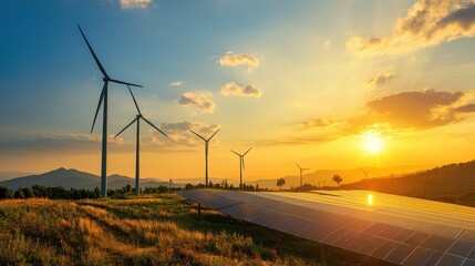 Obraz premium Evaluate the potential of investing in renewable energy. 