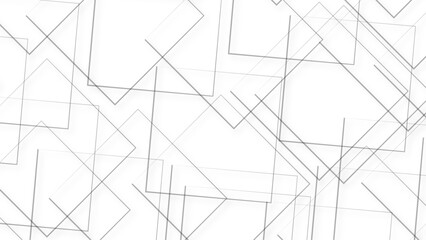 Fototapeta premium Abstract boxes background. Modern technology illustration with square mesh. Digital geometric abstraction with lines and points. Cube cell. 