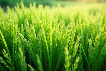 Obraz premium Thick bunches of ornamental grass in isolation, ornamental grass, dense
