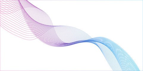 Wavy flowing curve pattern of digital modern technology and geometry, modern seamless abstract wave curve lines with flowing particles, smooth and dynamic speed wave patterns technology lines.