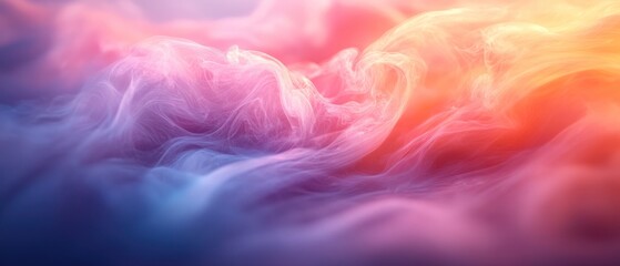 Obraz premium Soft-focus color fusion with pink, peach, and lavender shades