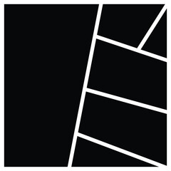 6 Empty photo collage for magazine, book page and presentation. Rectangle and geometric picture pattern and texture collage background. Web design layout template.