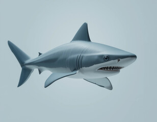 Obraz premium Baby Shark Swimming with a Sleek and Smooth Body 