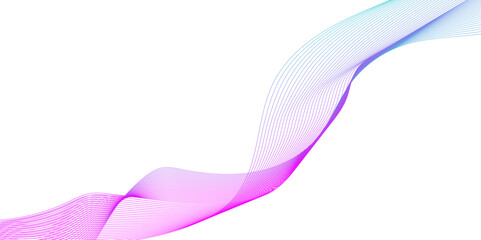 modern seamless abstract wave curve lines with flowing particles, smooth and dynamic speed wave patterns technology lines, Wavy flowing curve pattern of digital modern technology and geometry.