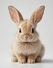 Obraz premium Baby Rabbit Sitting with Large Ears and Soft Fur 