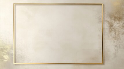 Elegant Minimalist Design, Pale Beige Background, Graphic Content, Subtle Gold Frame, Artistic Viewpoint for Modern Aesthetics
