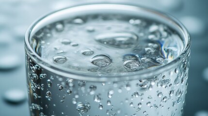 Glass of water with droplets, simplicity in everyday moments.
