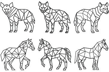 set of horses